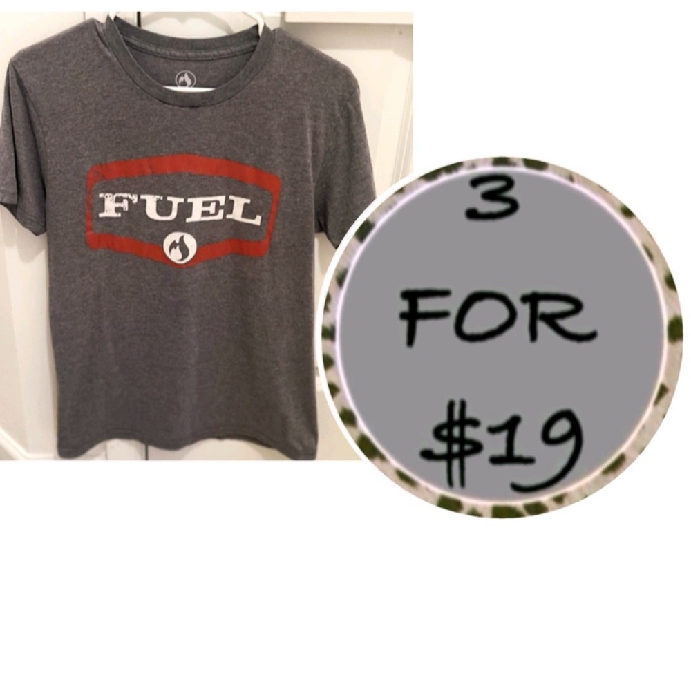 3/$19 Fuel Clothing Custom Station short sleeve graphic logo T-shirt